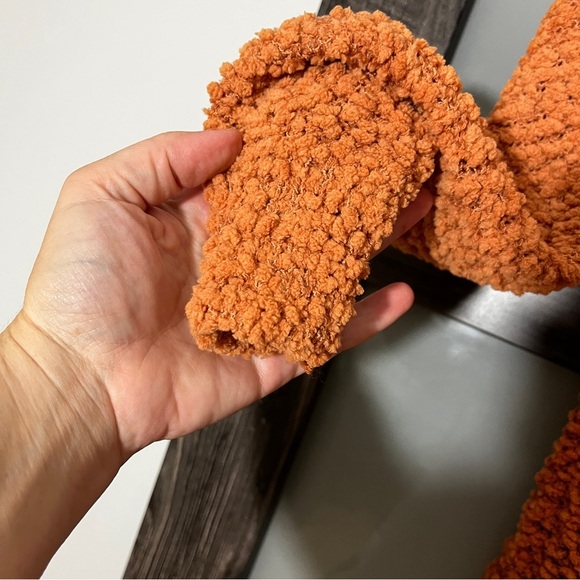 Zenana Falling for You Open Front Popcorn Cardigan Women's XL Mustardy Tan - Picture 5 of 8